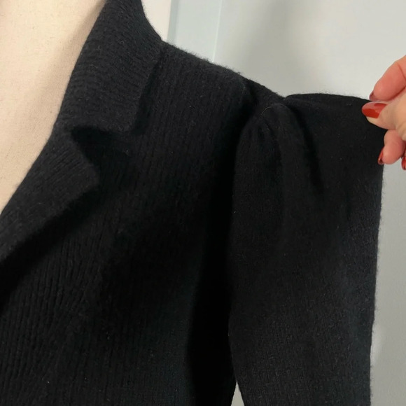 Richard and Company Vintage puff sleeves lambswool blend cardigan size M - Picture 8 of 10